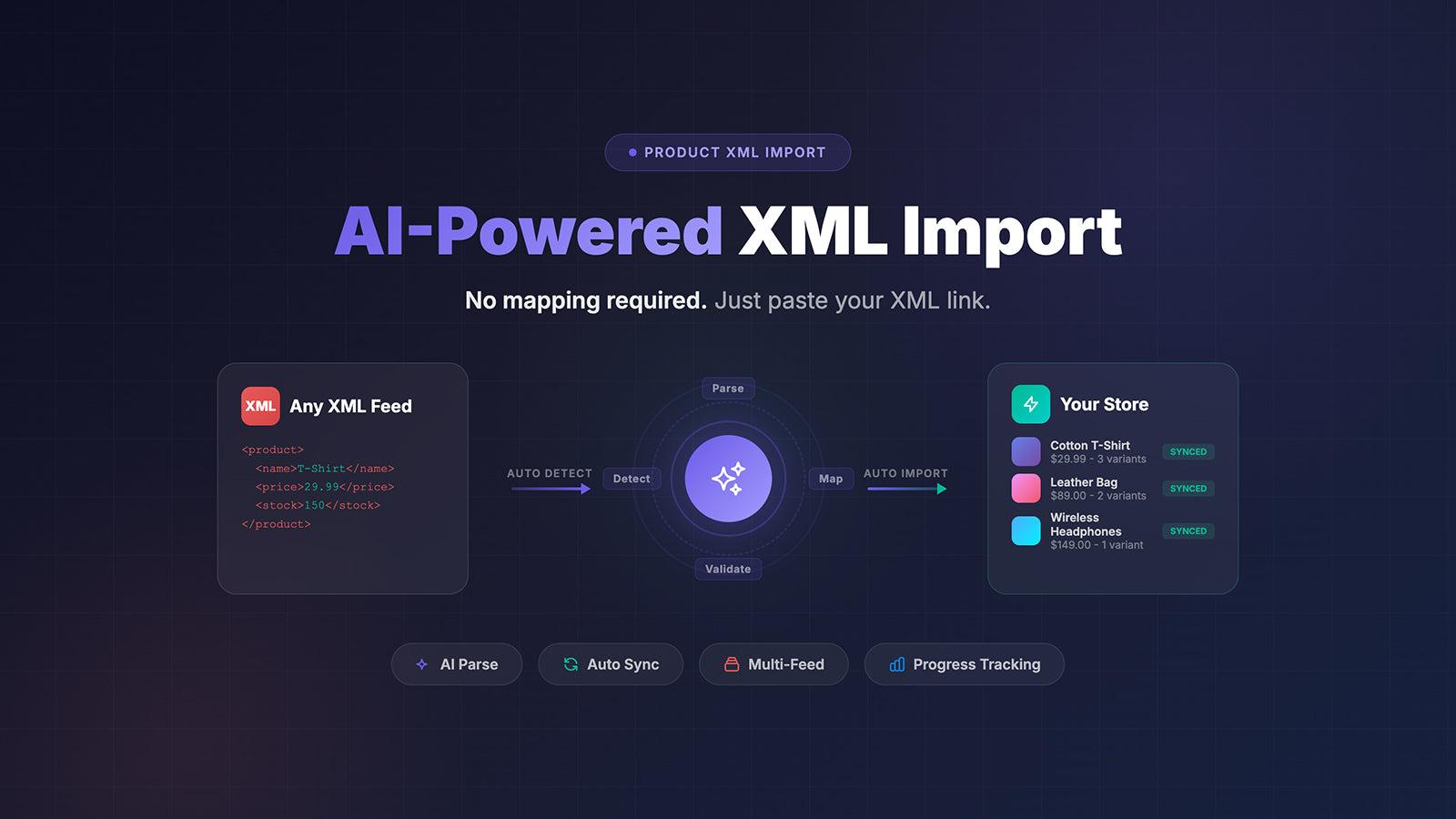 AI-Powered XML Import