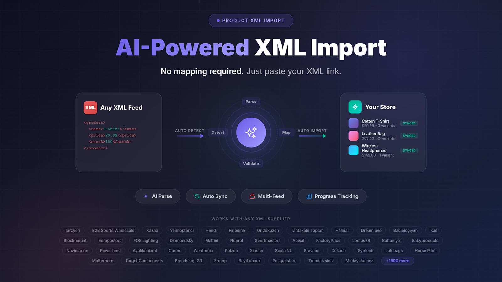 AI-Powered XML Import