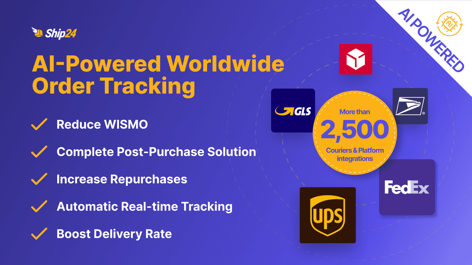 Ship24 All-in-One Worldwide Tracking promo banner