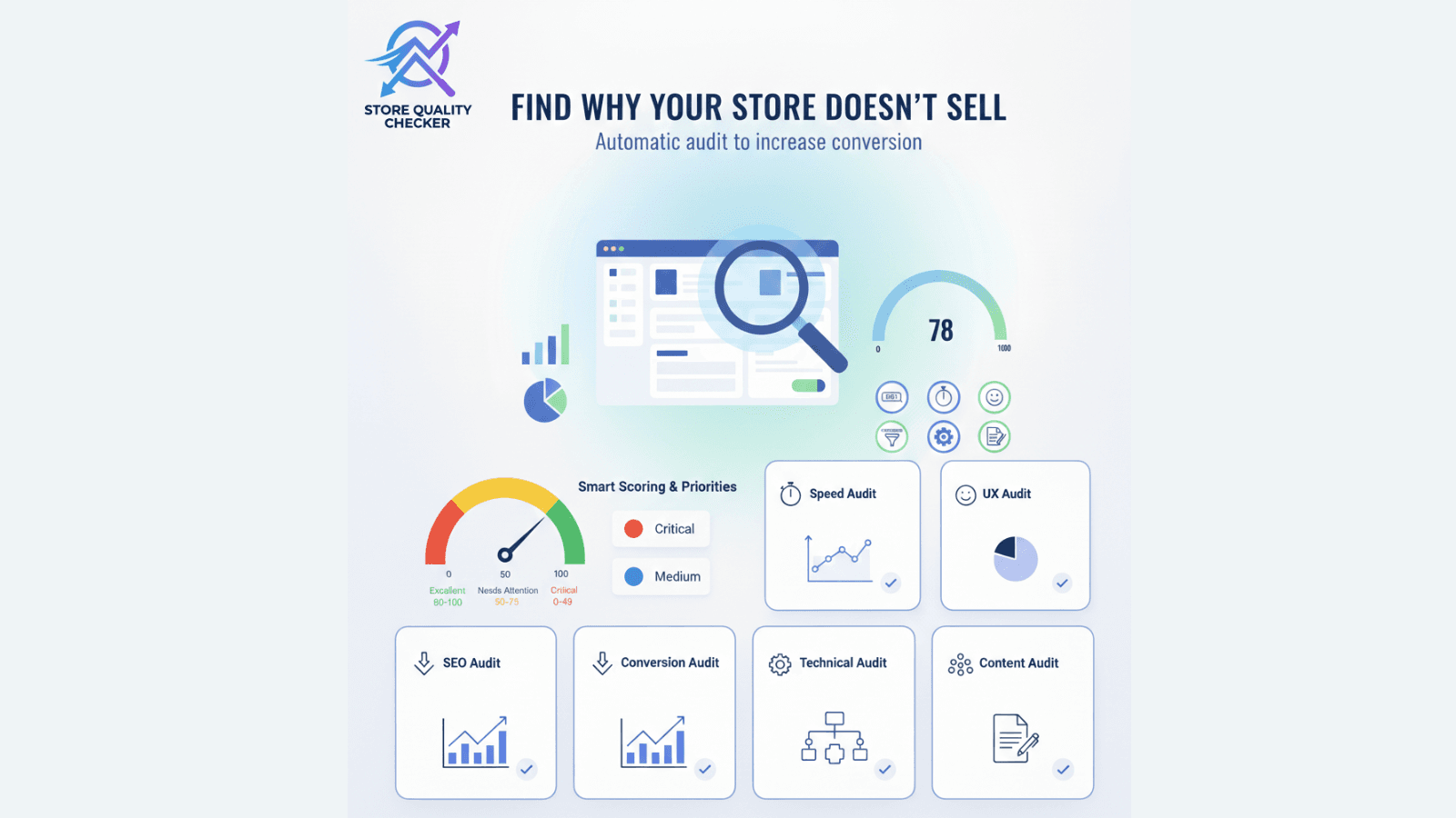 Store Quality Checker - Main Feature Image Shopify app dashboarв