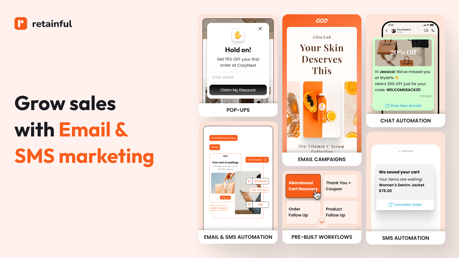 Email marketing, SMS, Newsletters, Popups for Shopify