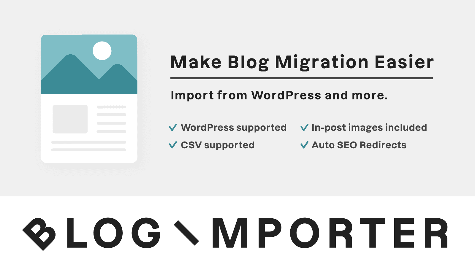 Make blog migration easier.