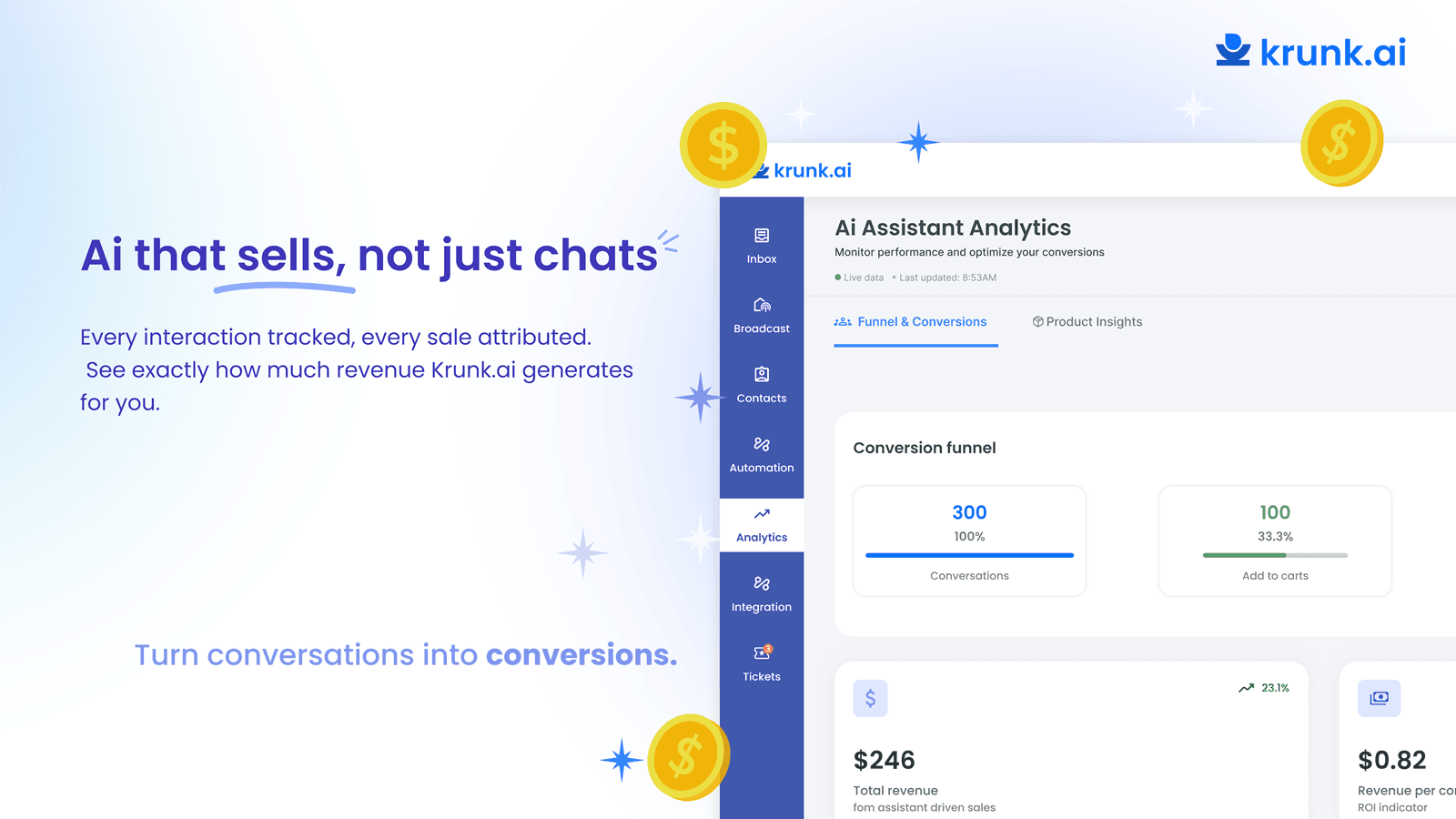 Revenue and user insights
