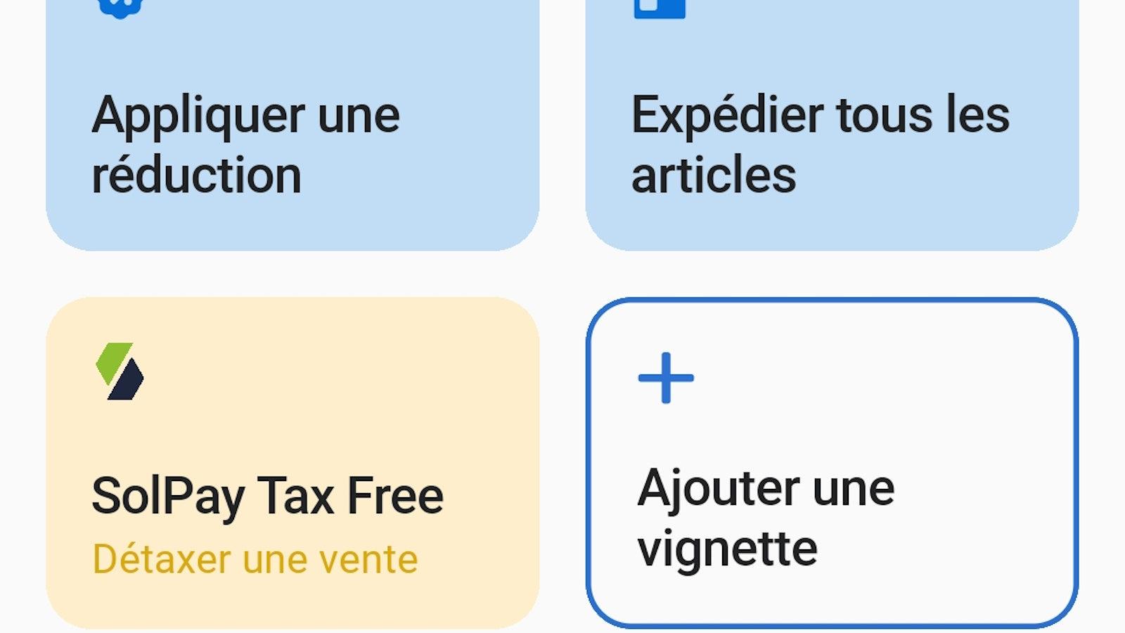 Sélectionner l'application Shopify Solpay