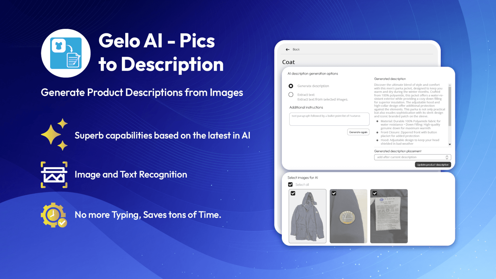 Pics to Description overview