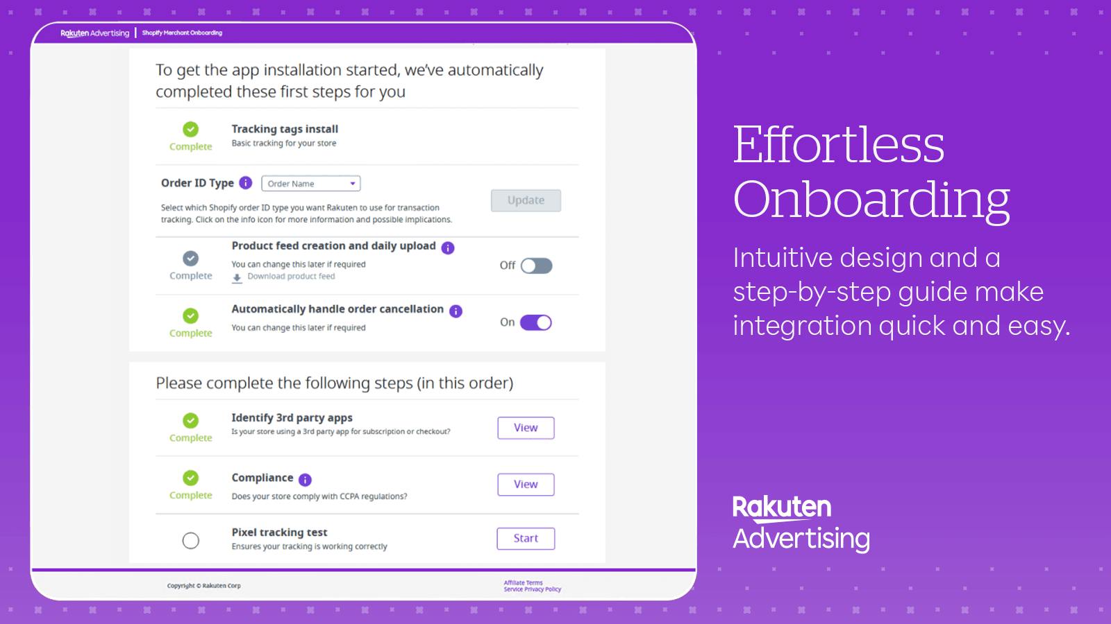 Effortless onboarding with step-by-step guide