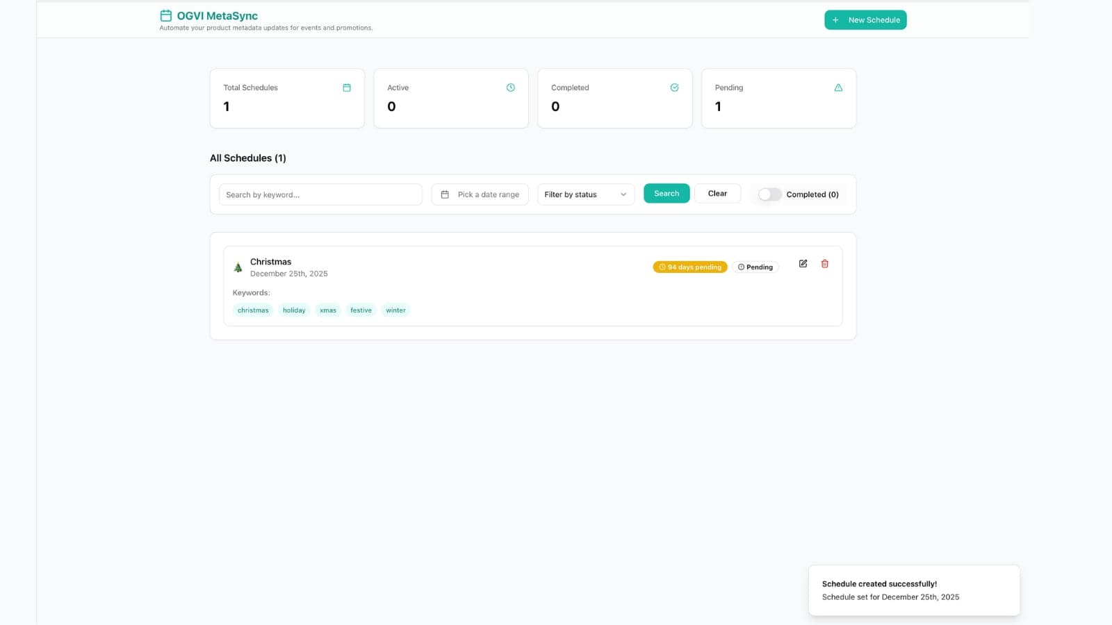 Home page