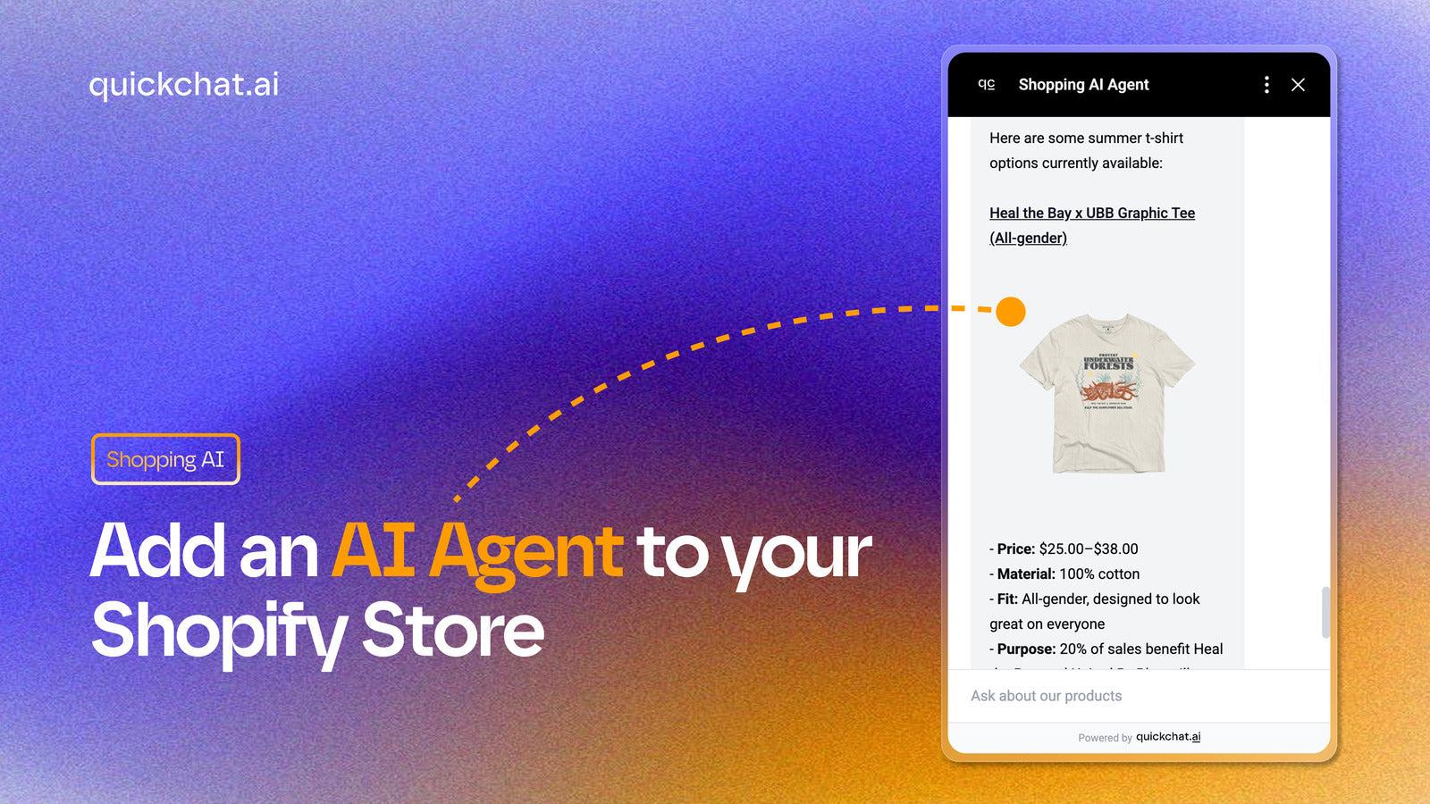 Image showing Quickchat AI Shopping AI Agent for Shopify
