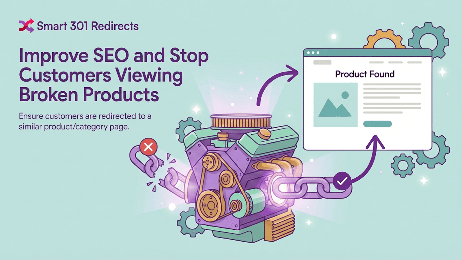 301 Automatic AI broken page redirects for shopify stores 404s
