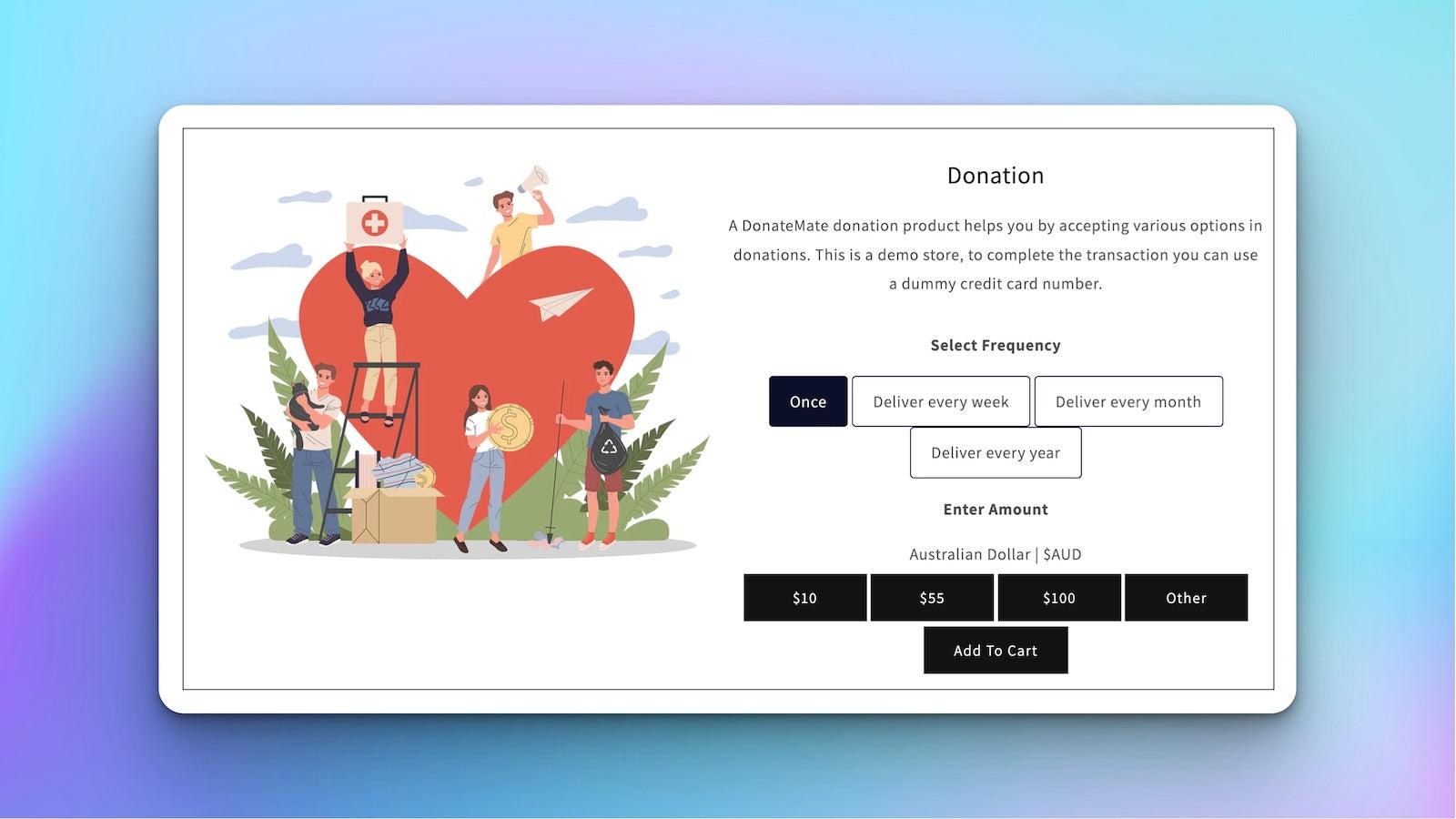 Donations help you make your charity mission a success