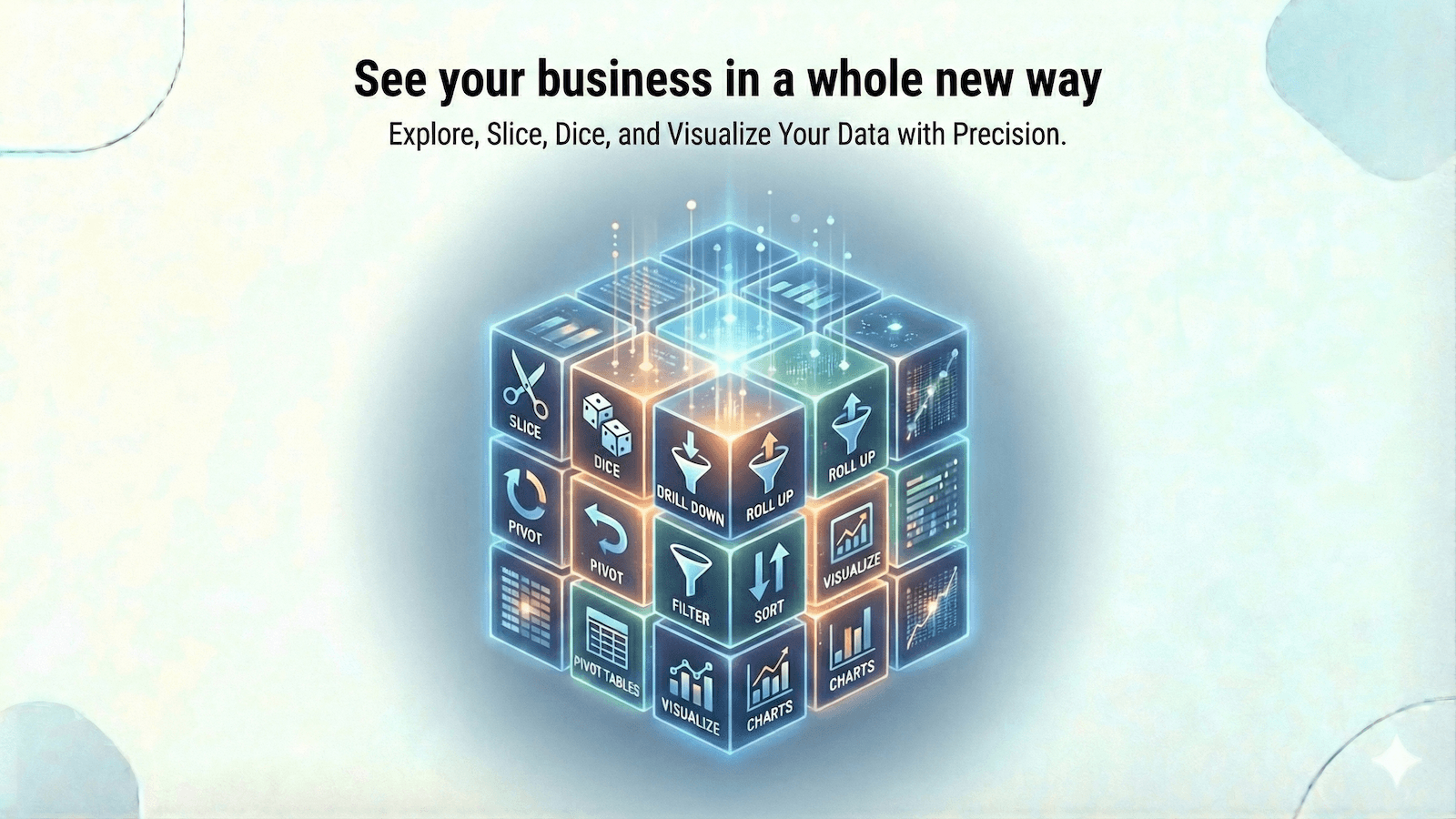 Multidimensional analysis with OLAP cubes