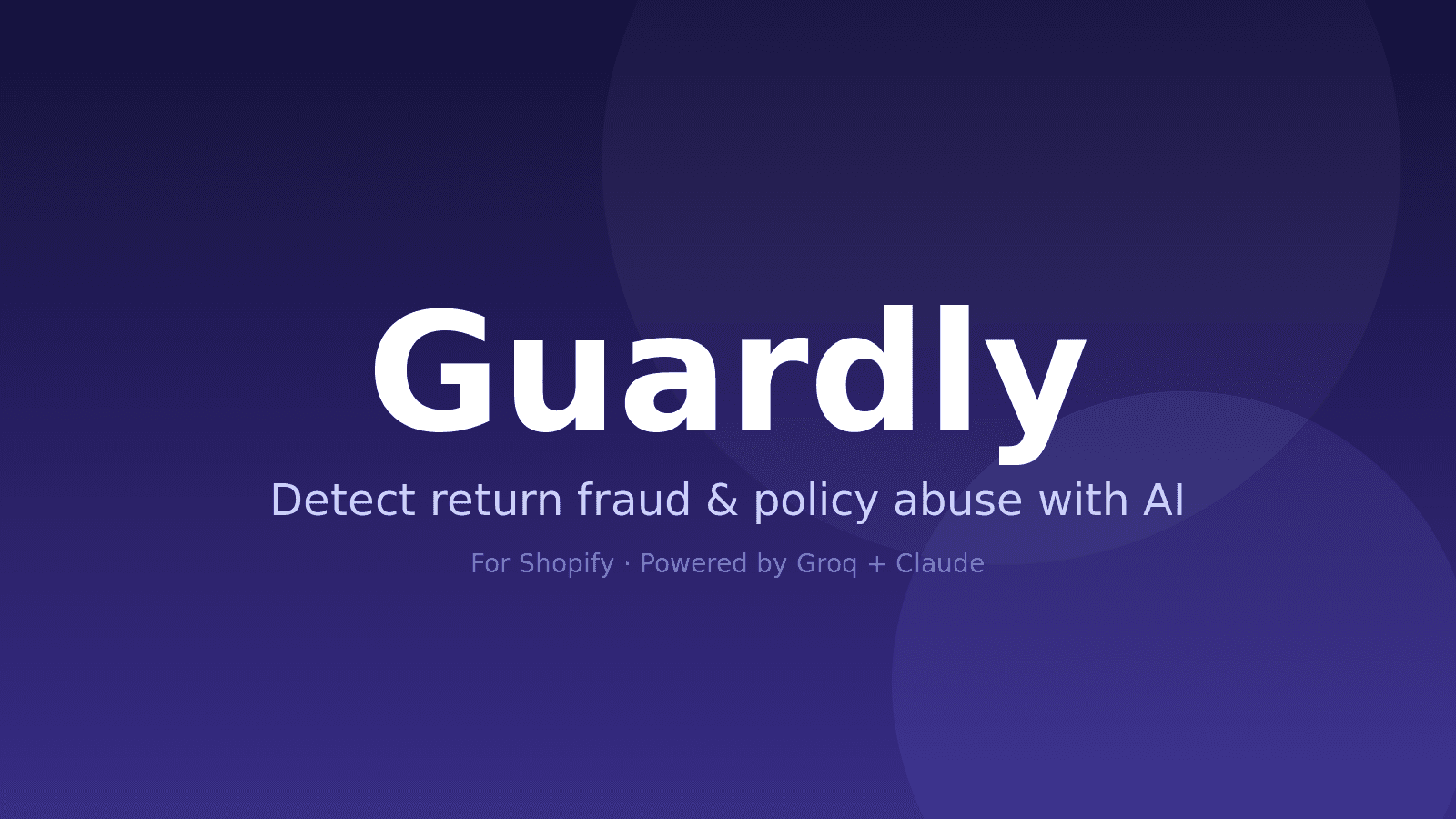 Guardly: AI return detection flow