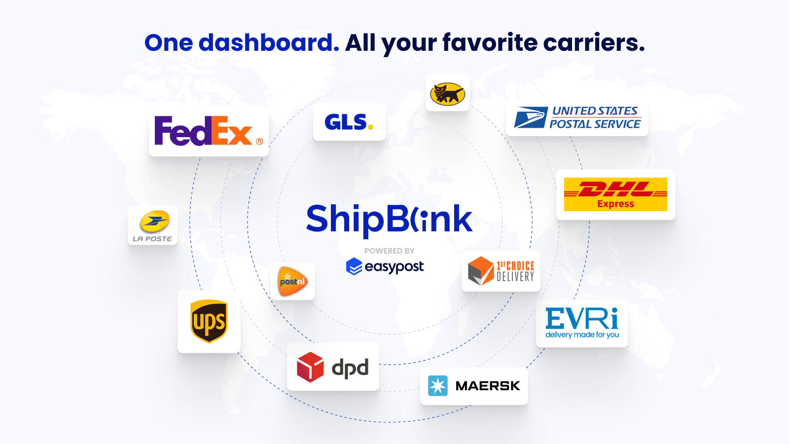 ShipBlink: One dashboard. All your favorite carriers.