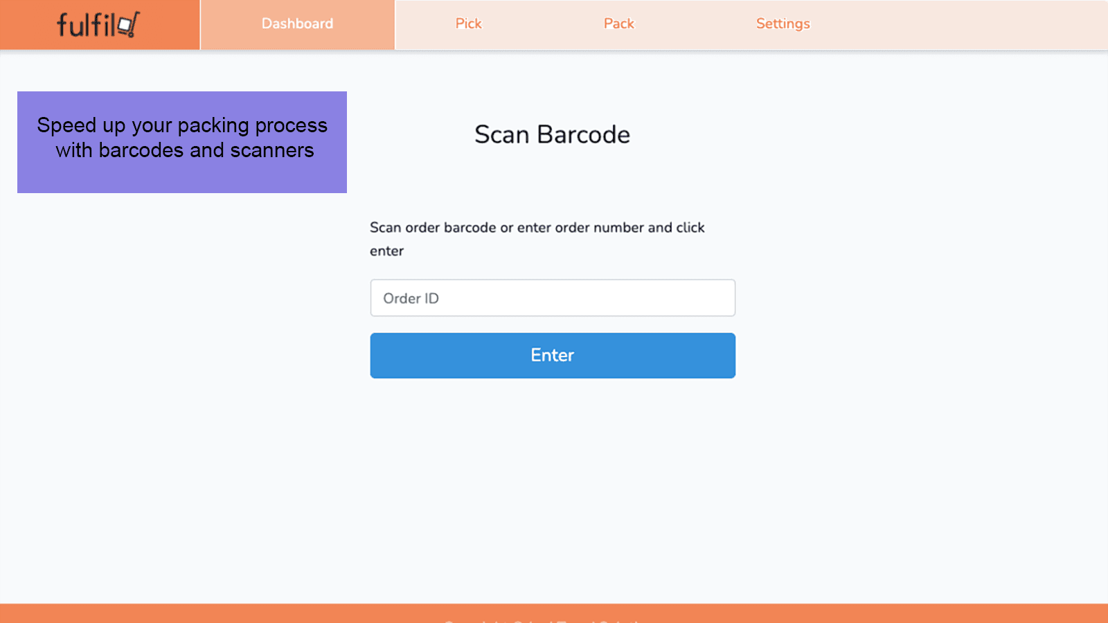 Speed up your packing process with barcodes and scanners