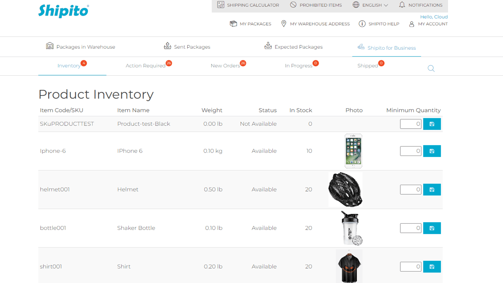 Warehouse inventory auto syncs with your Shopify store