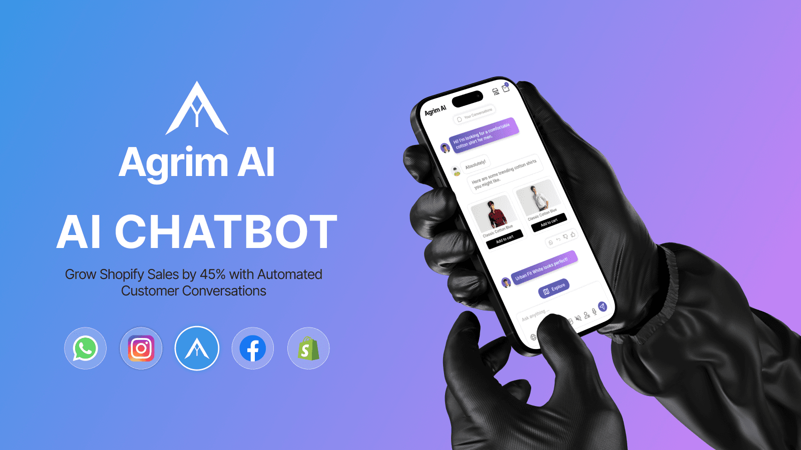Increases your store sales efficiently with Agrim AI Agent