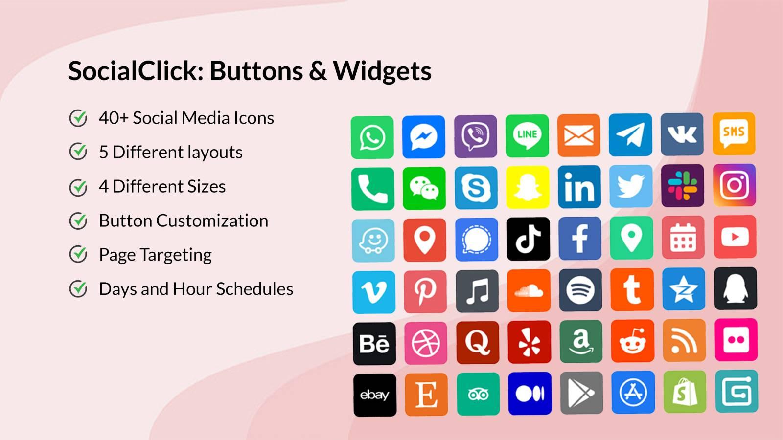 SocialClick: Buttons & Widgets