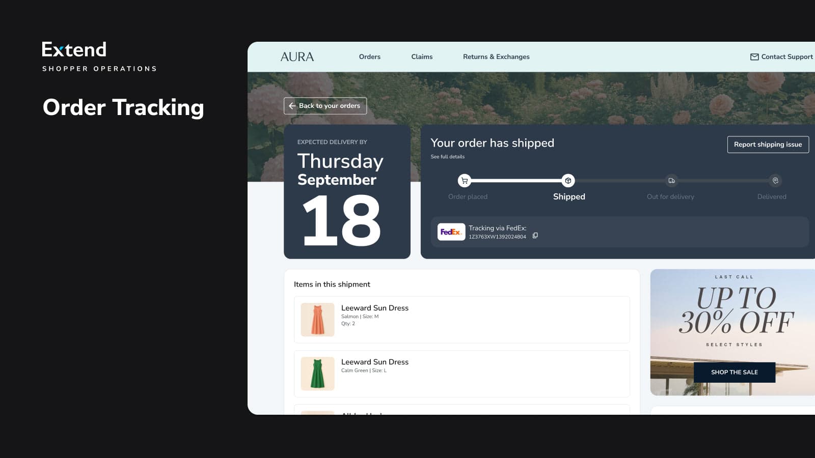 Order Tracking