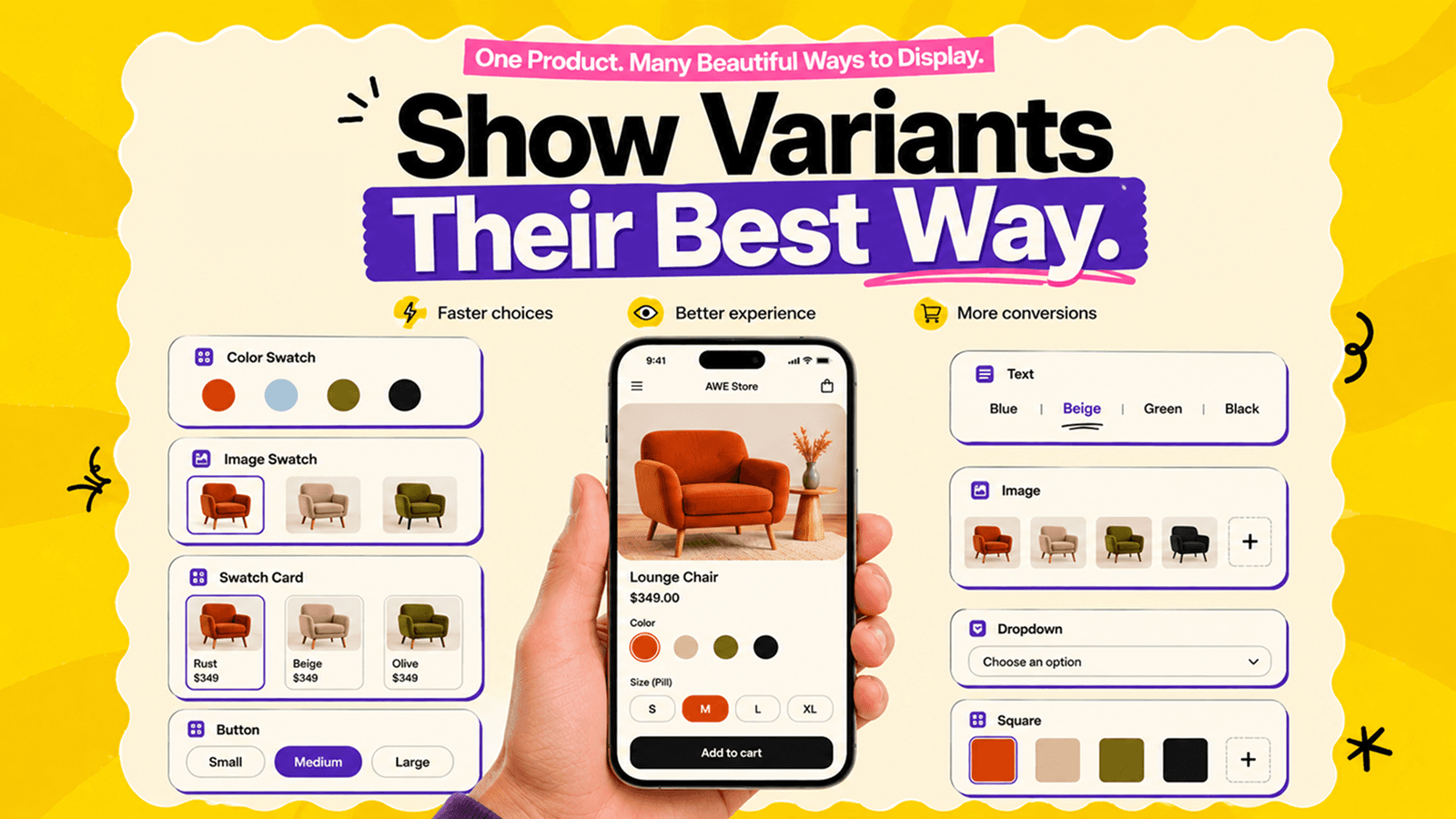 Show variants their best ways