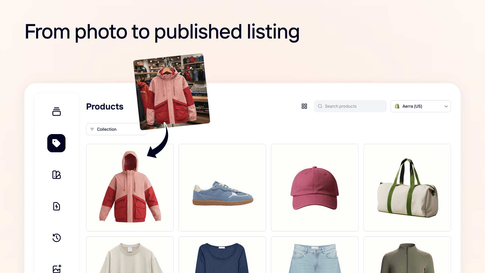 From photo to published listing