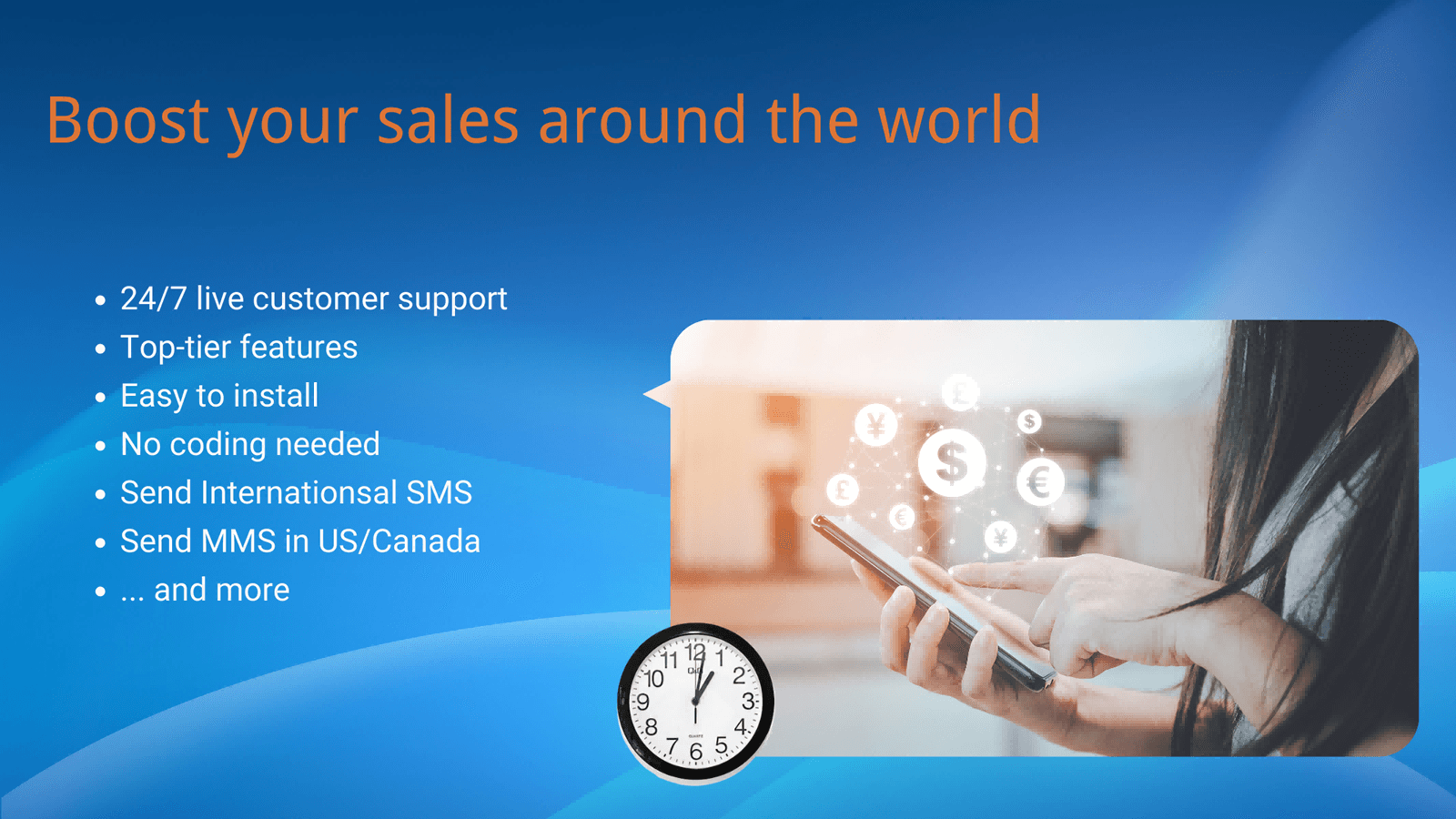 Send SMS to all over the world,