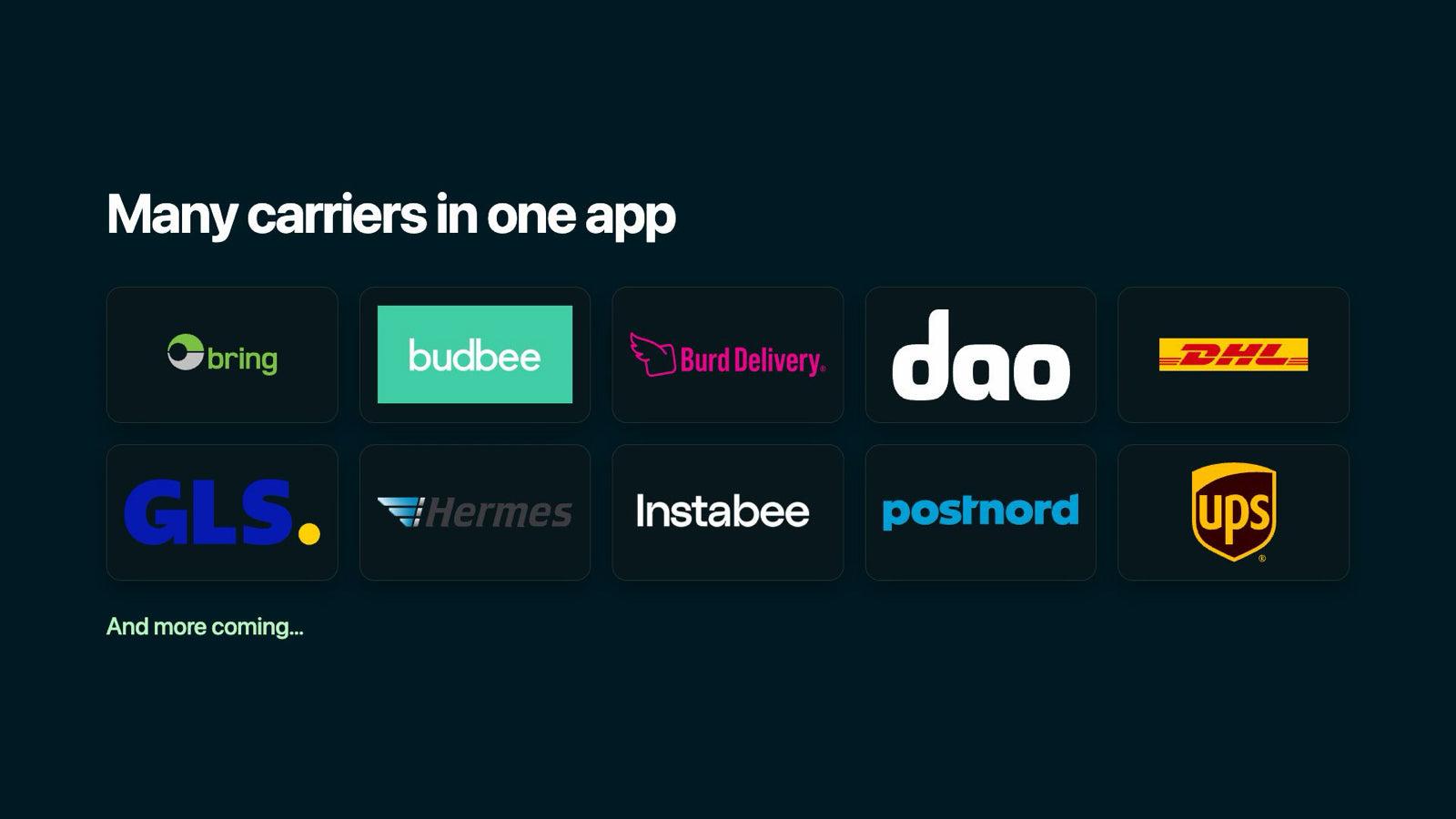 many carriers one app