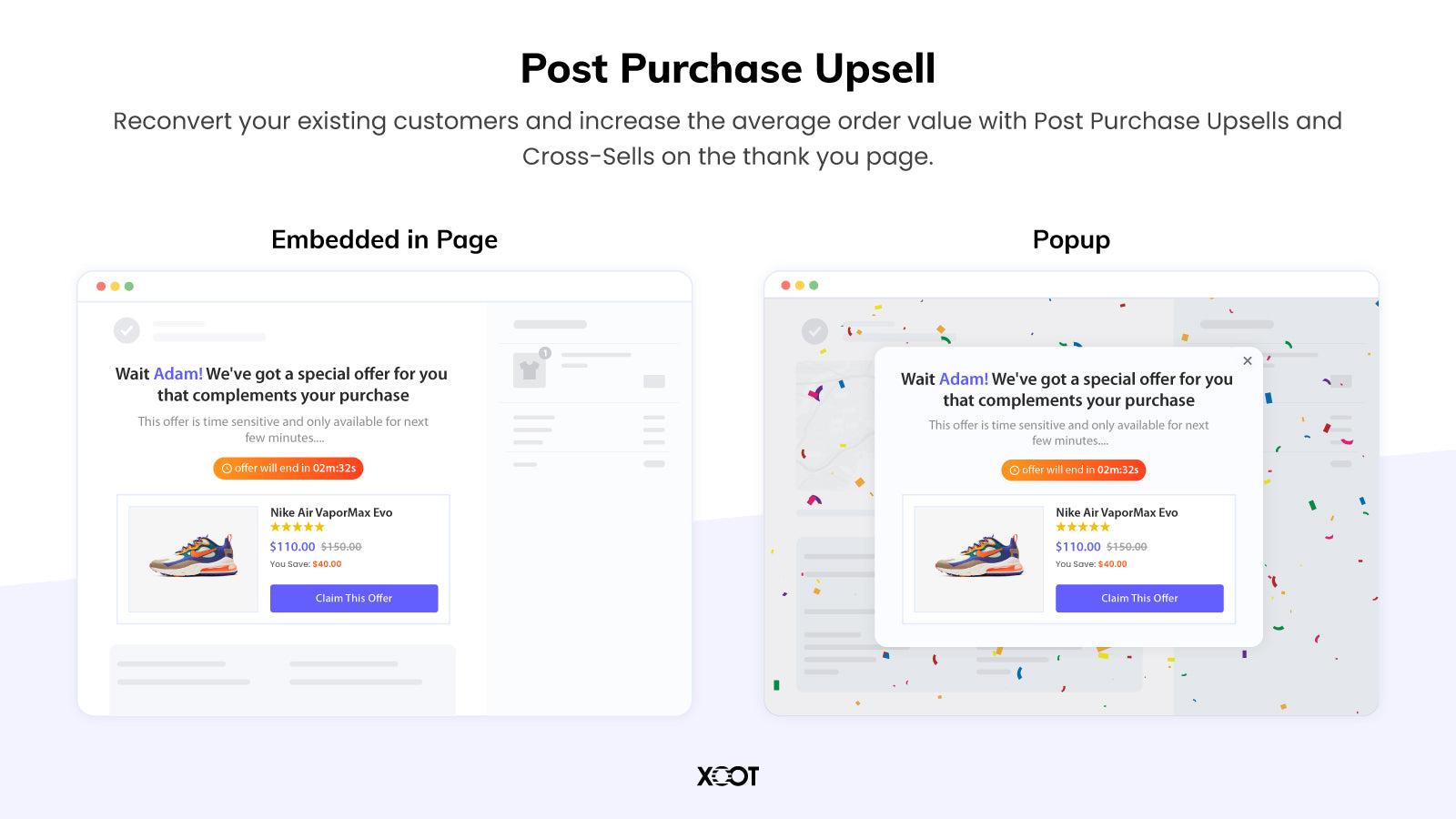 Post Purchase Upsell