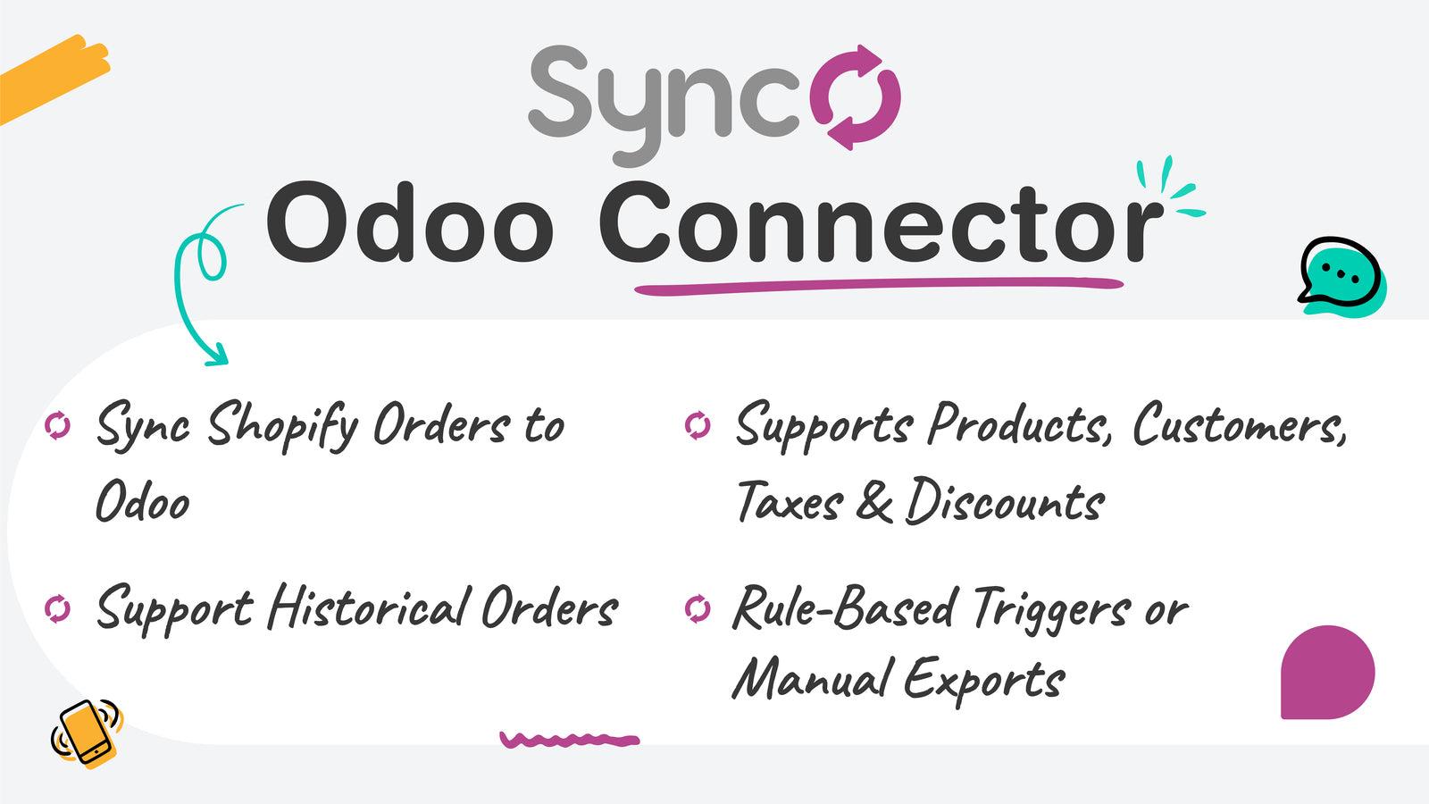 Odoo Shopify Connector to sync order and stock to shopify