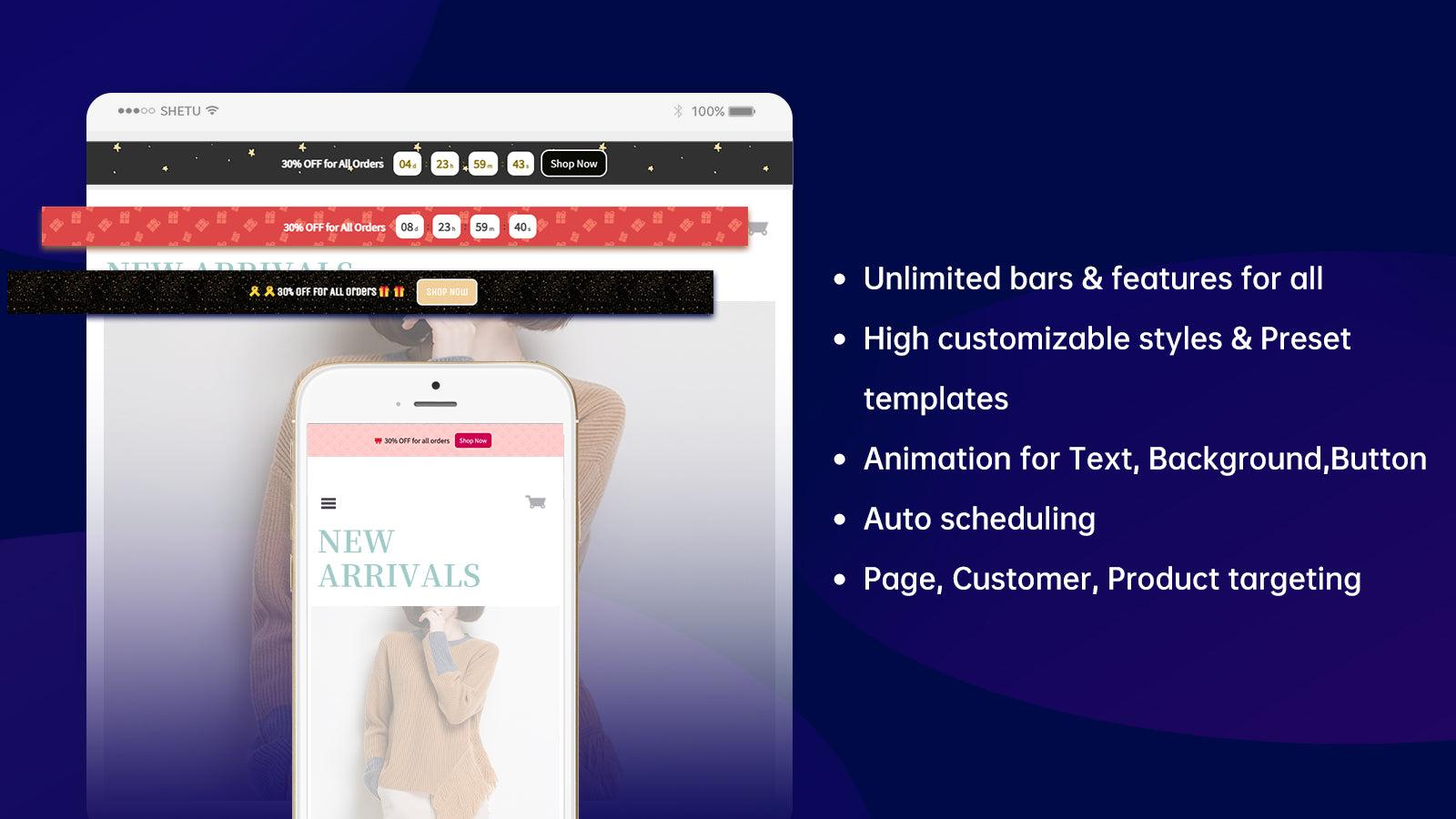 High-Converting Sales and Discounts Bars