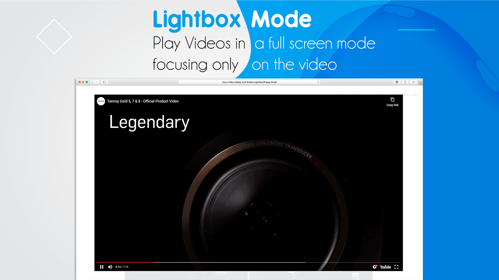 Shopify Video Gallery Display in Popup or Light-box. FullScreen
