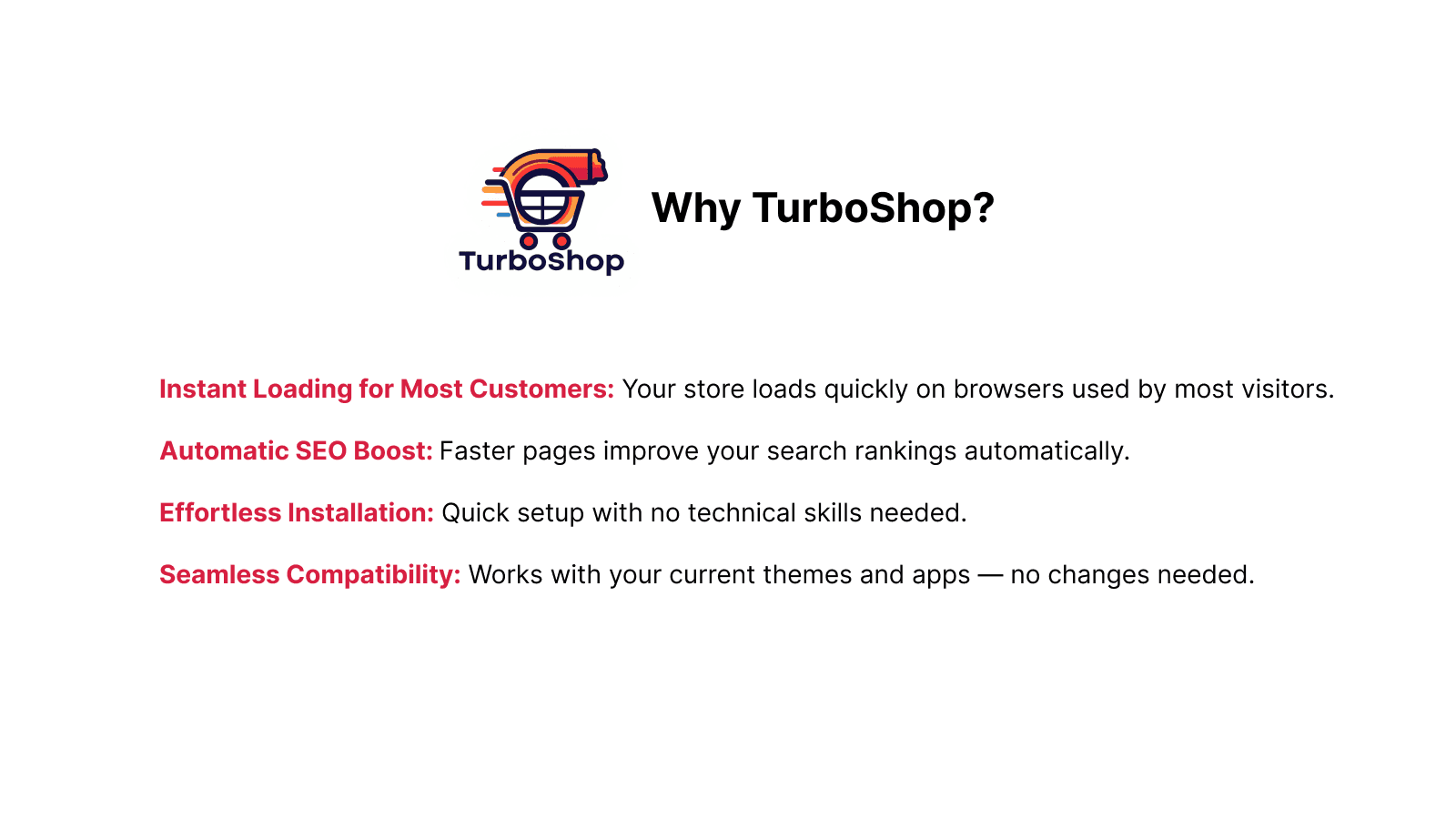 TurboShop benefits