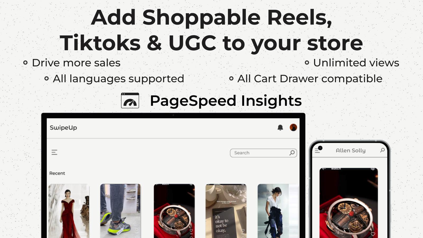 Improve you sales with shoppable UGC Videos and Instagram Reels