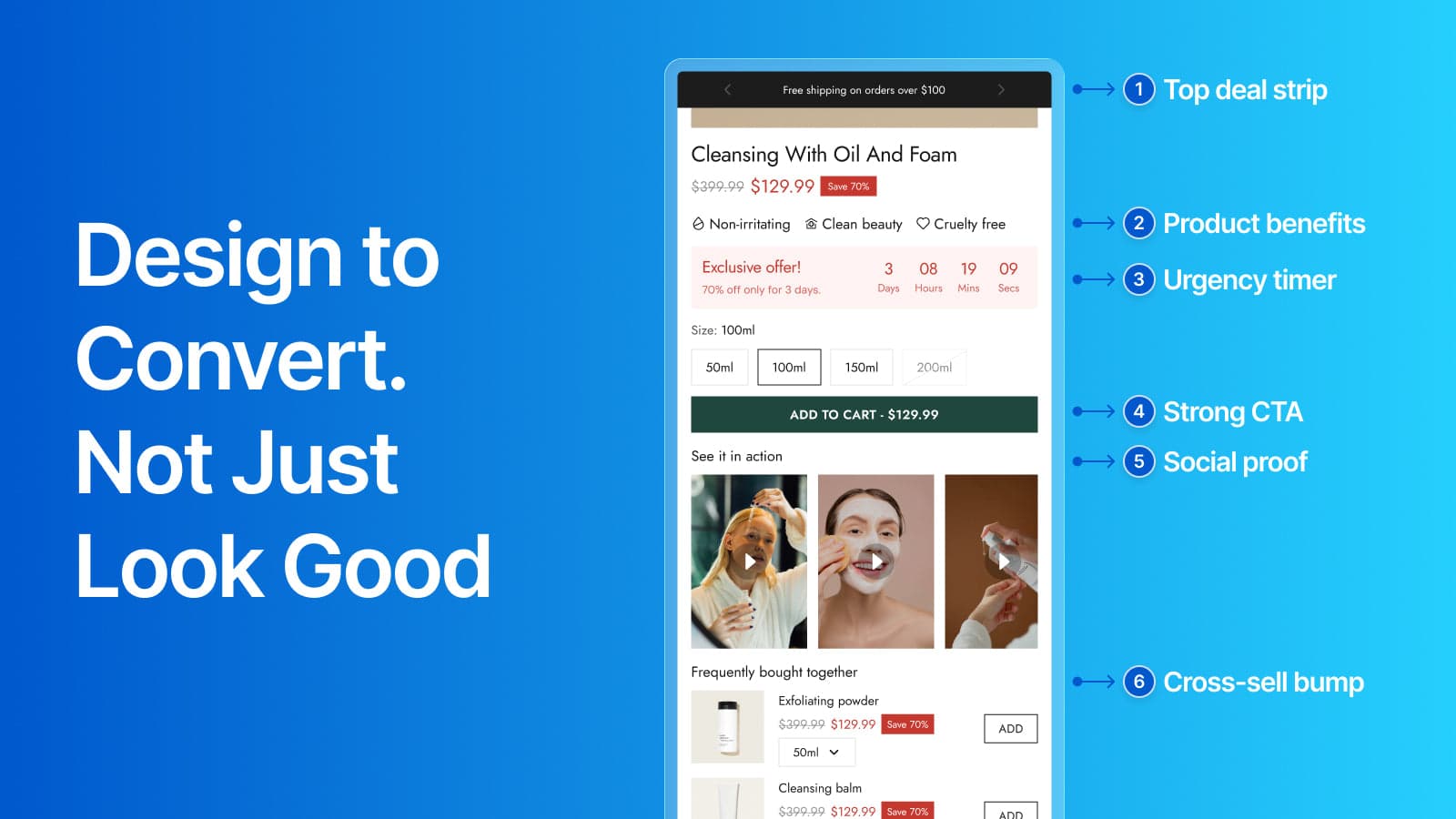 Conversion-focused theme sections with CRO blocks