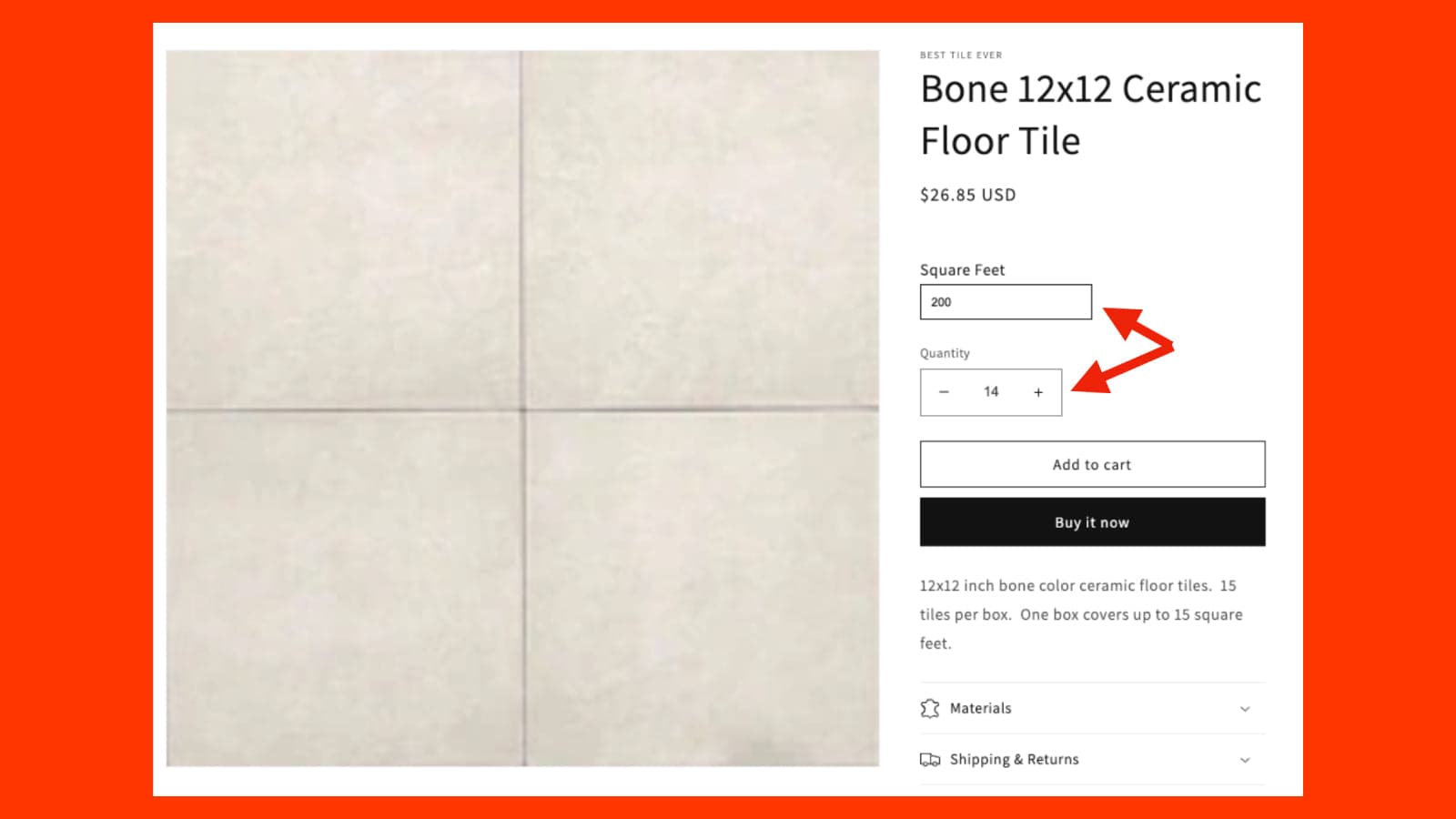 Quantity Calculator On Shopify Product Page