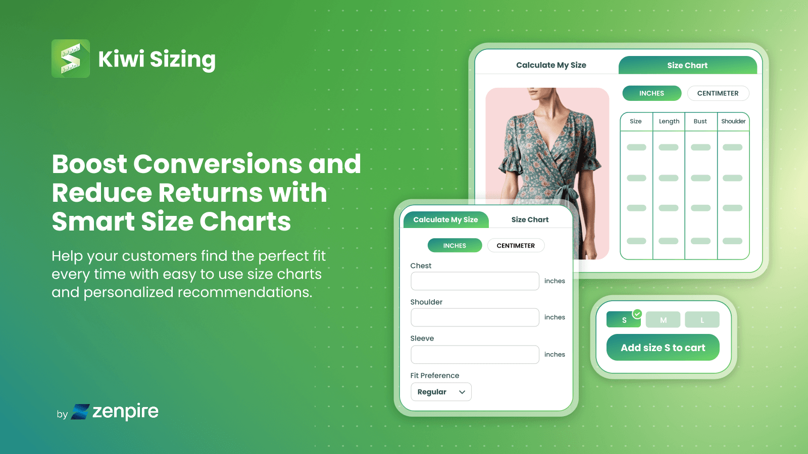 Boost conversions and reduce returns with smart size charts