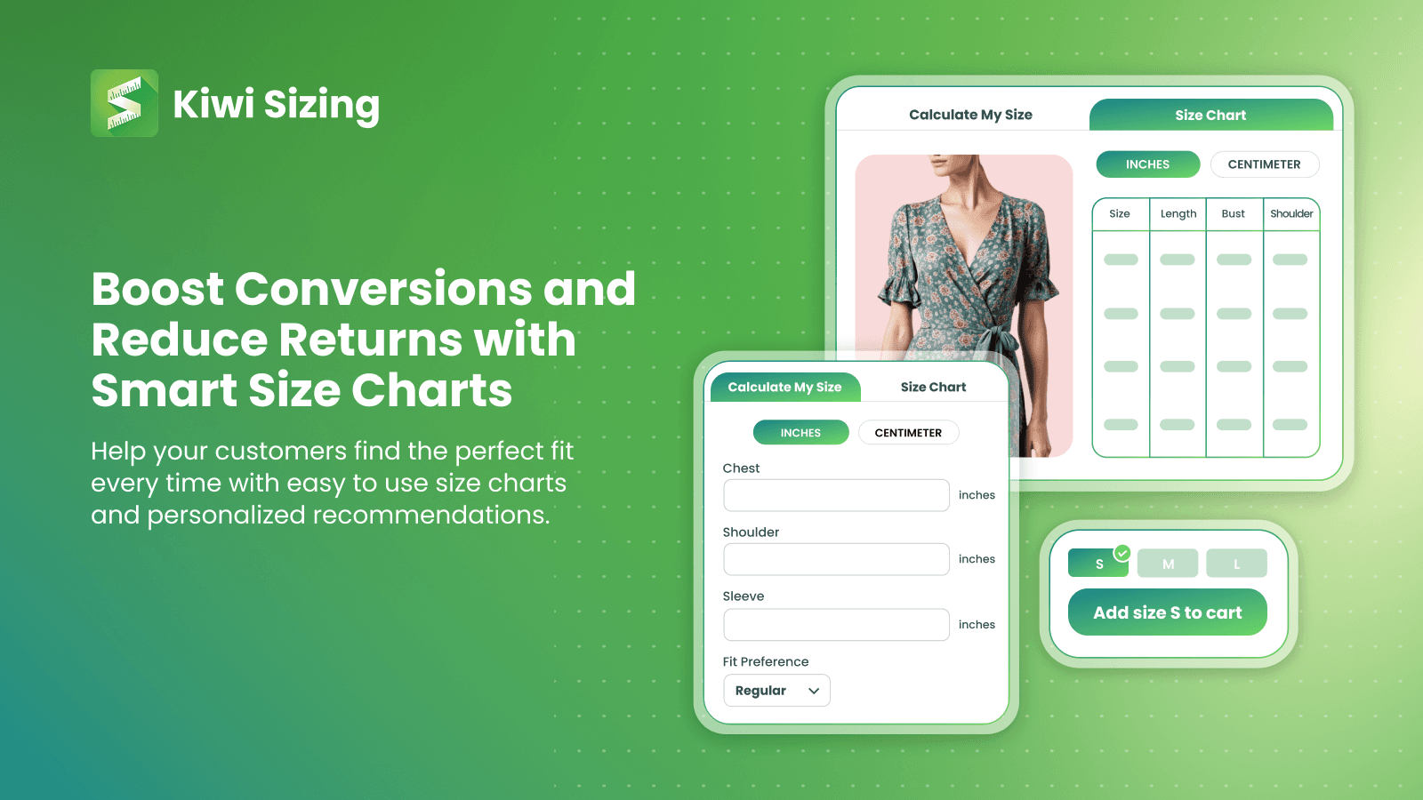 Boost conversions and reduce returns with smart size charts