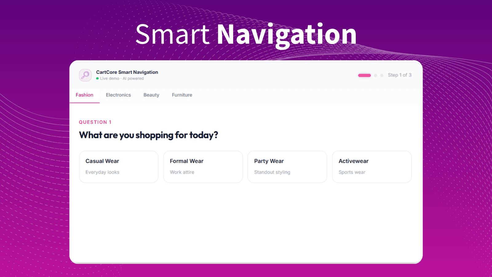 Cartcore Smart Navigation