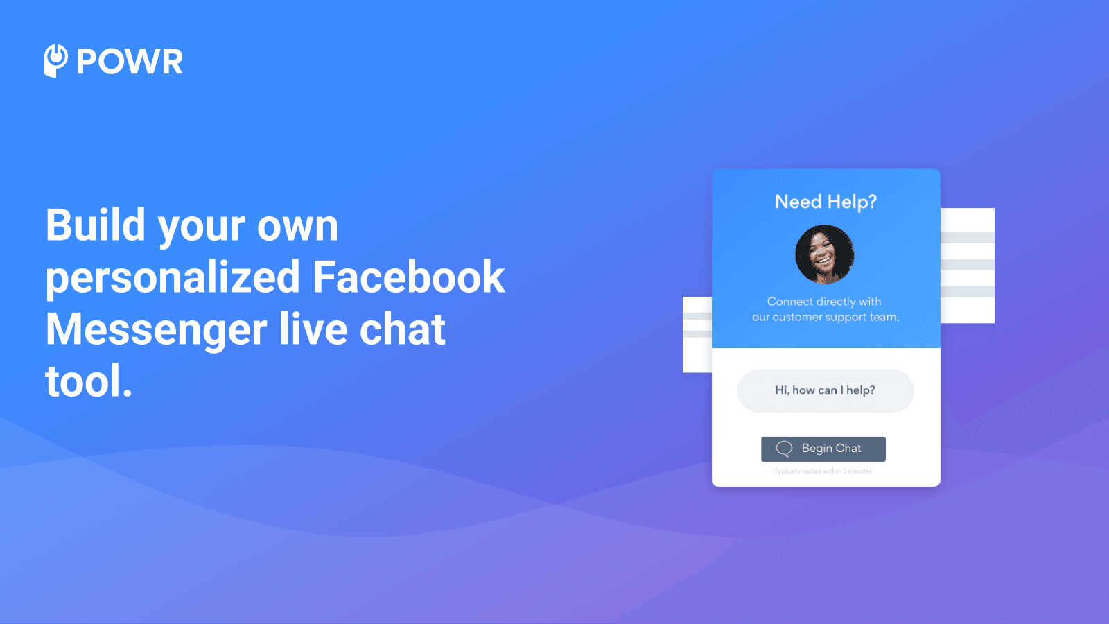 Build your own personalized Facebook Messenger live chat tool.