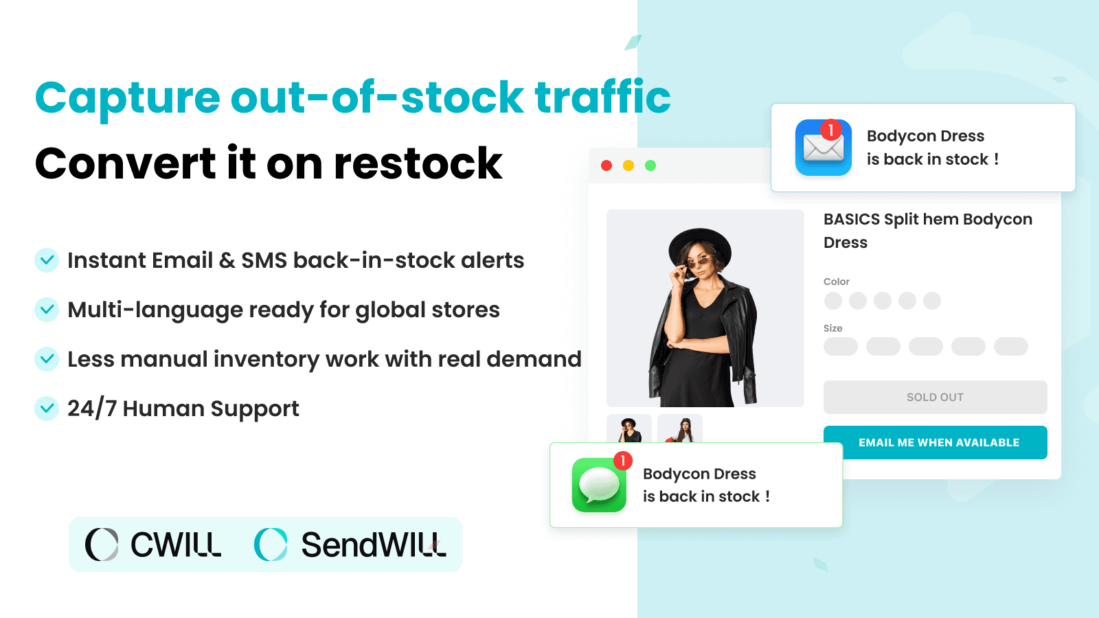 SendWILL Back in stock