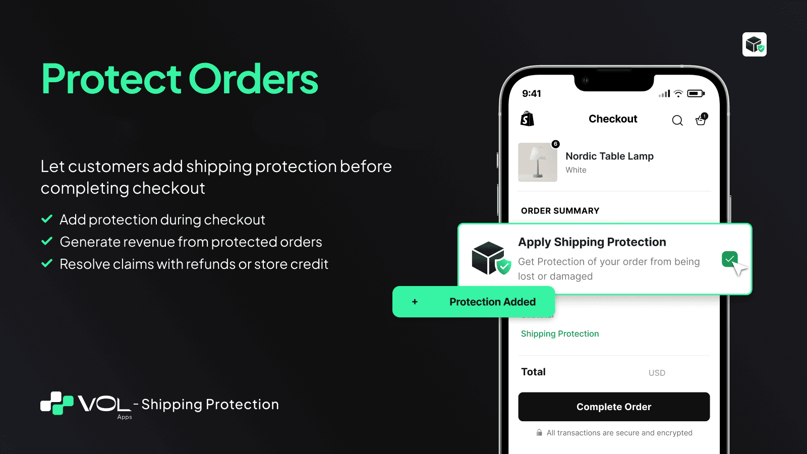Shipping Protection for Every Order