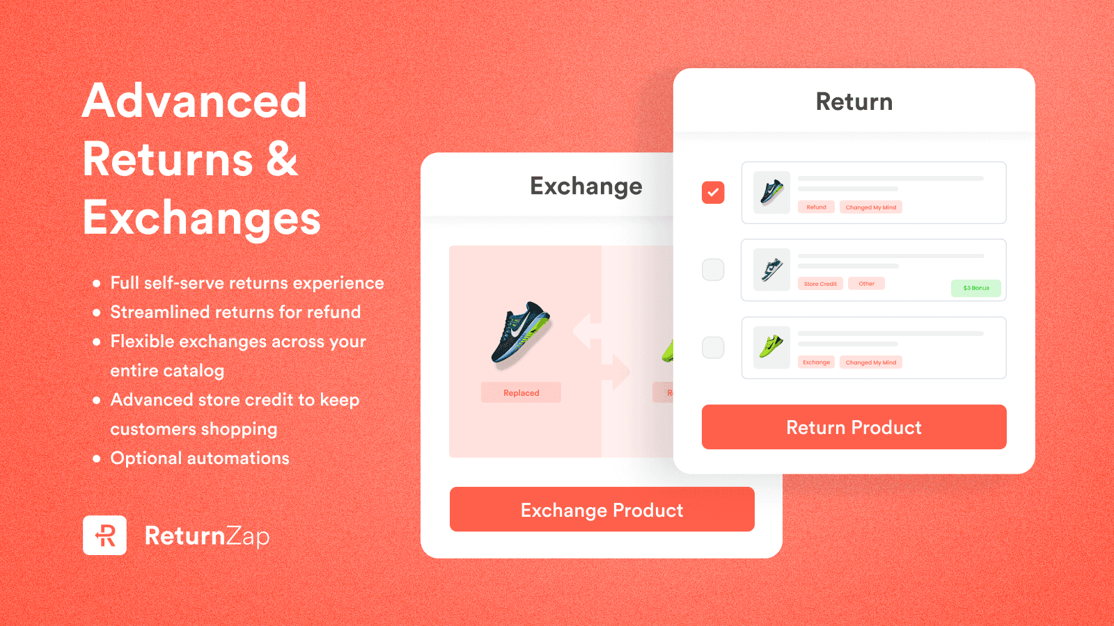 Returns, exchanges, store credit, and return portal