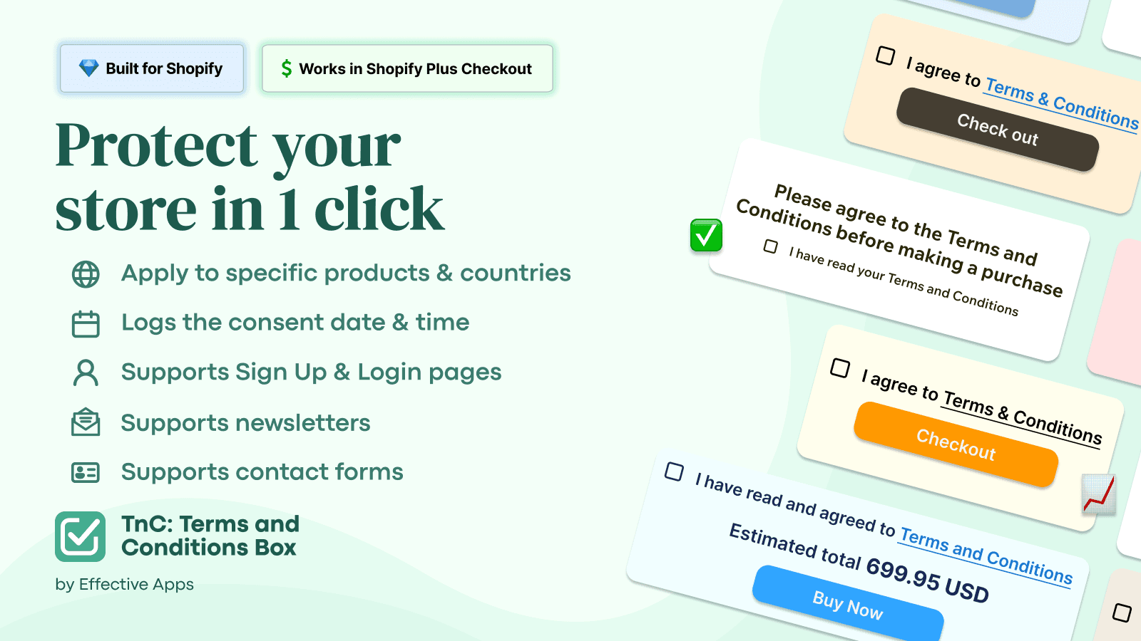 Stop chargebacks: Protect your store with one required checkbox.