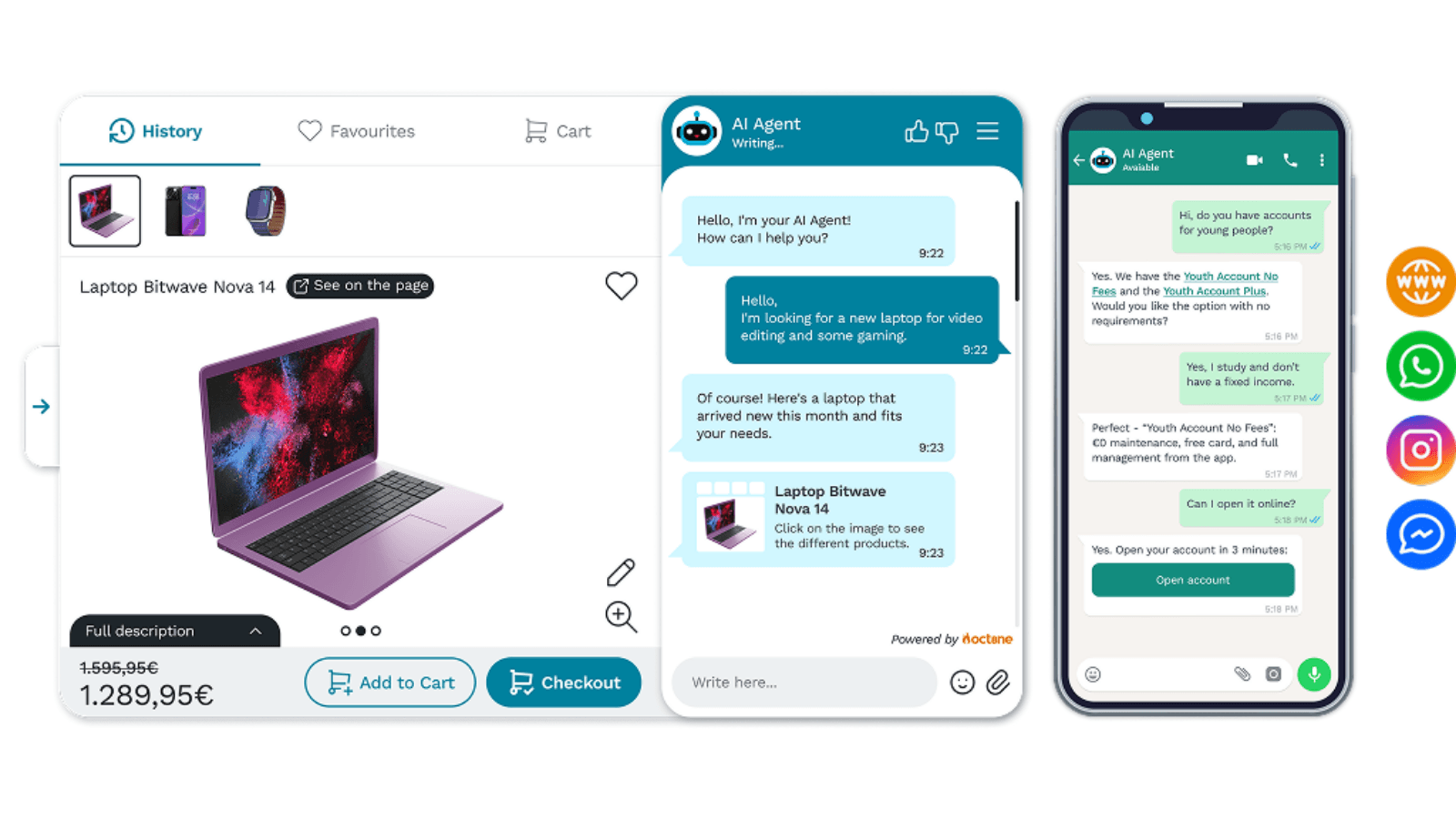 AI Assistant with visual support