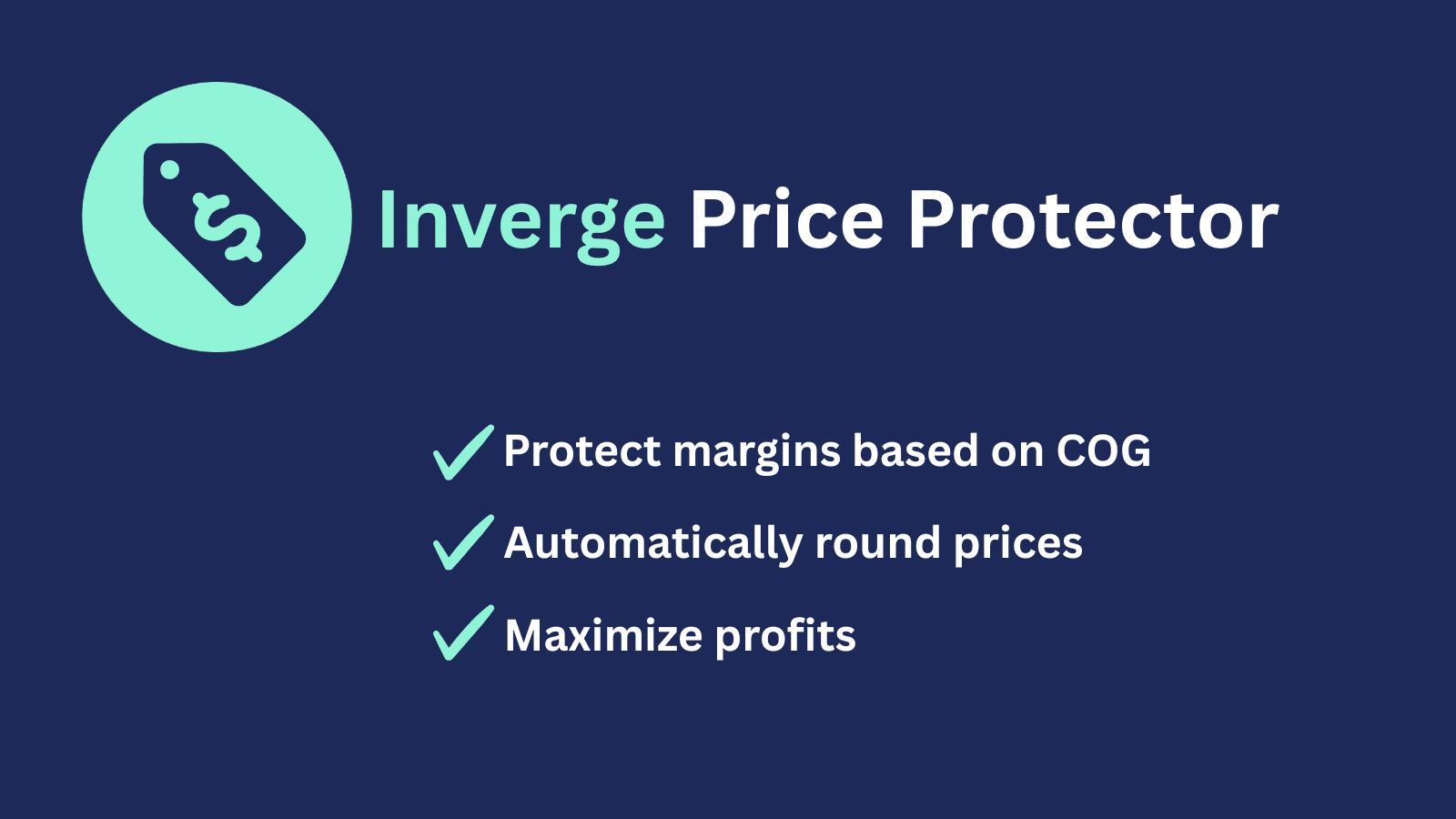 Protect margins, Round Prices, maximize profits