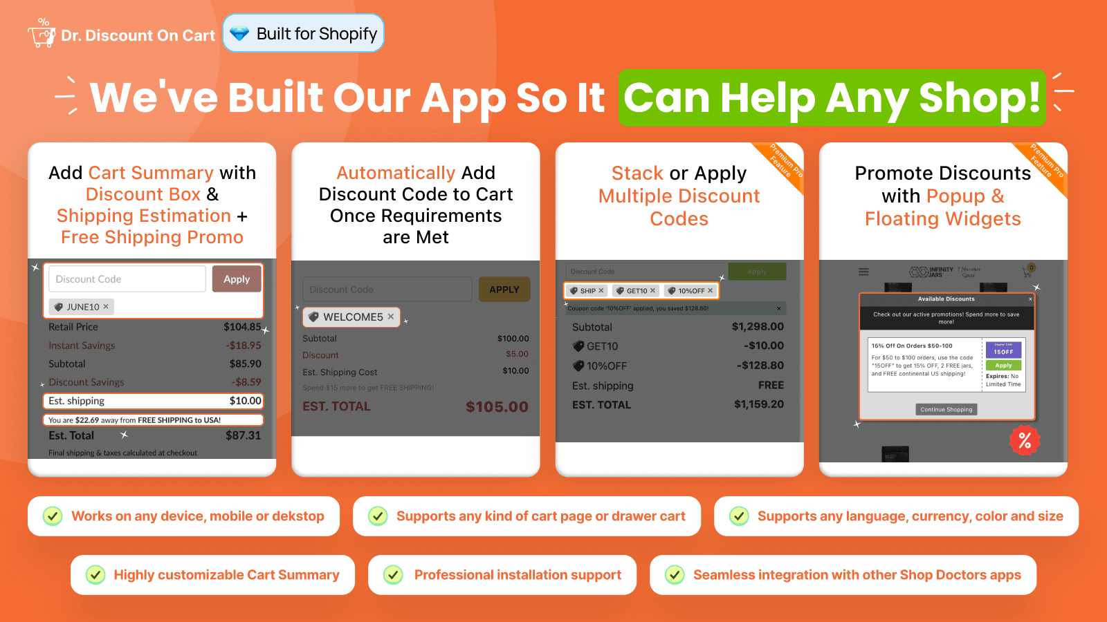 We’ve Built Our Discount App So It Can Help Any Shop!