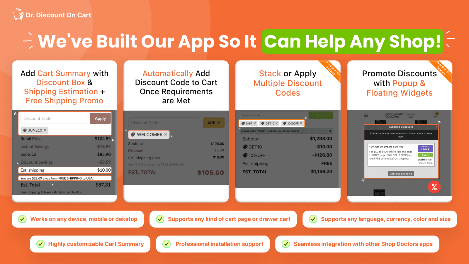 We’ve Built Our Discount App So It Can Help Any Shop!