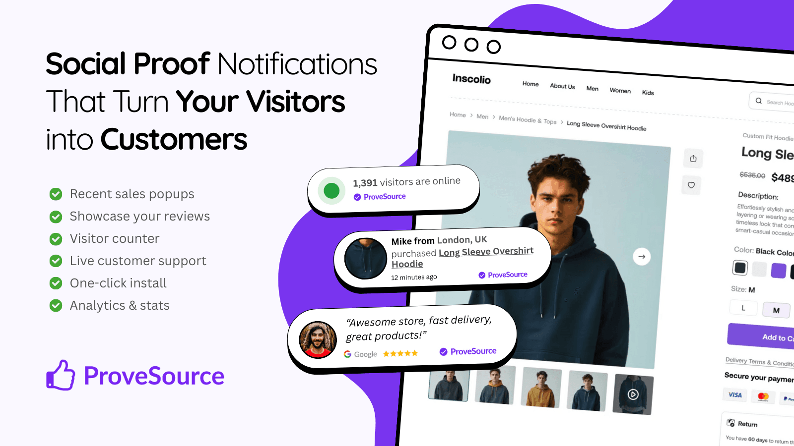 social proof notifications that convert visitors into customers