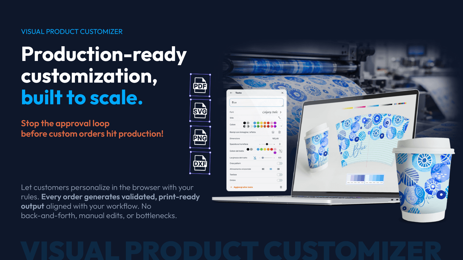 Zakeke 2D Customizer for Manufacturing and Print