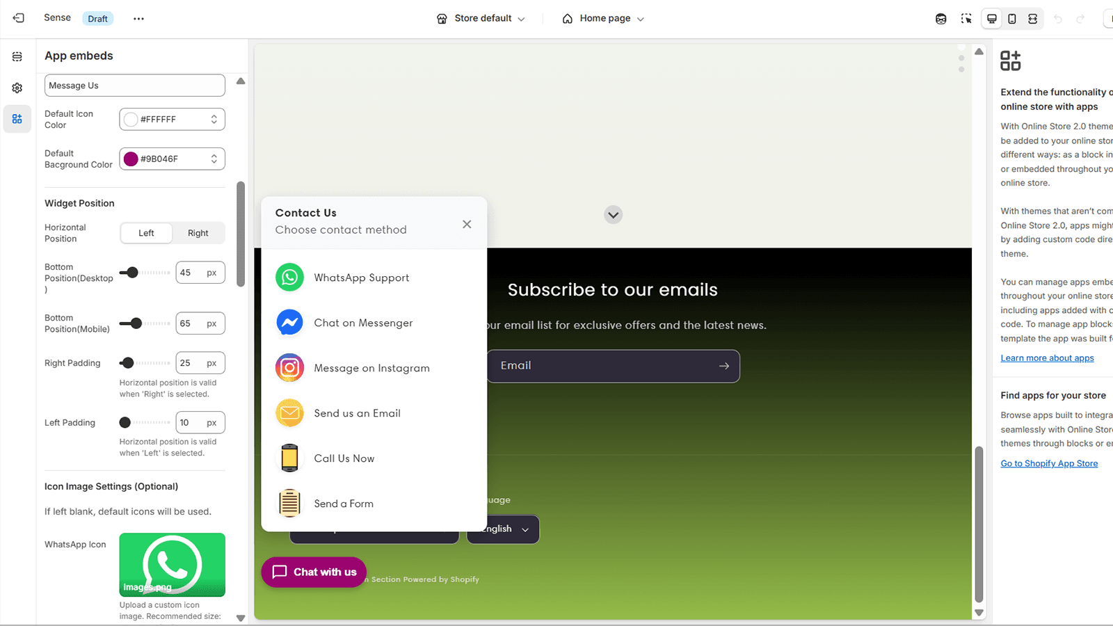 multi chat button