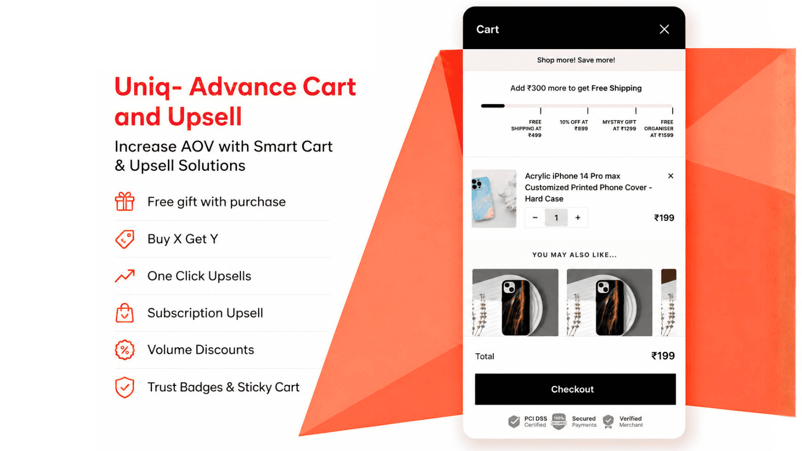uniq cart upsell and drawer features